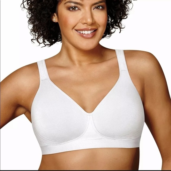 Playtex Wirefree Bra 18Hour 474C Cotton Stretch Ultimate Lift Support Adjustable - Picture 1 of 3